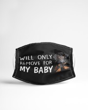 Dachshund Will Only Remove For My Baby Cloth Face Mask - 3 Pack aos-face-mask-lifestyle-22