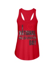 I Love National Roller Coaster Day Shirt Gifts For Roller Coaster Enthusiasts Fans Ideas Ladies Flowy Tank tile