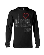 I Love National Roller Coaster Day Shirt Gifts For Roller Coaster Enthusiasts Fans Ideas Long Sleeve Tee tile