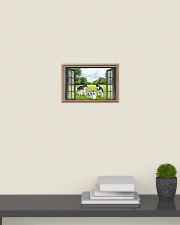 Alaskan Malamute Playing In The Park Through The Window Poster Cute Wall Art For Bedroom 17x11 Poster poster-landscape-17x11-lifestyle-08