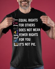 Equal Rights For Others Does Not Mean Fewer Rights Shirt LGBT Support Equality T-Shirt Gift Classic T-Shirt apparel-classic-tshirt-lifestyle-front-181