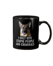 I Only Bite Stupid Peo Ple German Shepherd Crimina Mug thumbnail