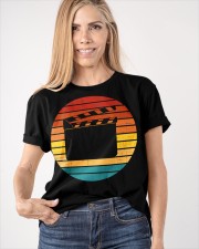 Clapperboard T-Shirt Vintage Graphic Tees Men Gifts For Filmmaker Classic T-Shirt apparel-classic-tshirt-lifestyle-front-100