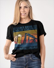 I Like Beer And Roller Coasters And Maybe 3 People Shirt Roller Coasters Lover Drinker Clothes Classic T-Shirt apparel-classic-tshirt-lifestyle-front-100