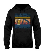 I Like Beer And Roller Coasters And Maybe 3 People Shirt Roller Coasters Lover Drinker Clothes Hooded Sweatshirt tile