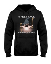 pug 6 feet back2 Hooded Sweatshirt thumbnail