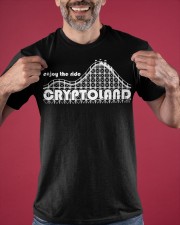 Enjoy The Ride Crypto Land Shirt Roller Coaster Vintage Tees Gifts For Teenage Guys Classic T-Shirt apparel-classic-tshirt-lifestyle-front-181
