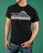 Enjoy The Ride Crypto Land Shirt Roller Coaster Vintage Tees Gifts For Teenage Guys Classic T-Shirt apparel-classic-tshirt-lifestyle-front-88