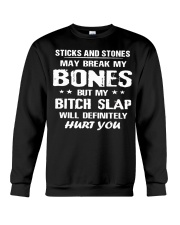 Sticks And Stones May Break My Bones Shirt Sarcastic T-shirt Sayings Gift For Friends Crewneck Sweatshirt tile