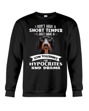 Dachshund I Don't Have A Short Temper Crewneck Sweatshirt thumbnail
