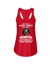 Dachshund I Don't Have A Short Temper Ladies Flowy Tank thumbnail
