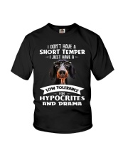 Dachshund I Don't Have A Short Temper Youth T-Shirt thumbnail