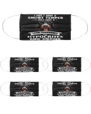 Dachshund I Don't Have A Short Temper Cloth Face Mask - 5 Pack thumbnail