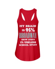 My Brain Is 95 Broadway Show Lyrics 5 Useless School Stuff Shirt Funny Artists Quotes Tees Ladies Flowy Tank tile