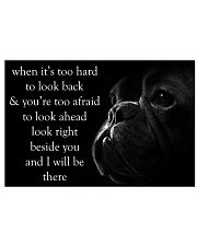 When It's Too Hard To Look Back Frenchie 24x16 Poster front