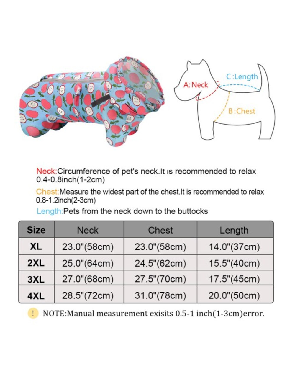 Impermeable Perro Reflective Dog Raincoat Waterproof Dog Clothes French Hoodies Jumpsuit Raincoats For Small Large Dogs template