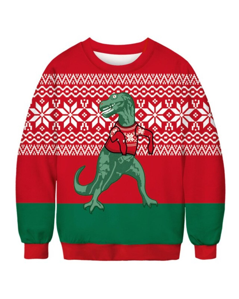 Ugly Christmas Sweaters Jumper Tops New 3D Dinosaur Print Men Women Xmas Pullover Sweatshirt Autumn Christmas Sweater template