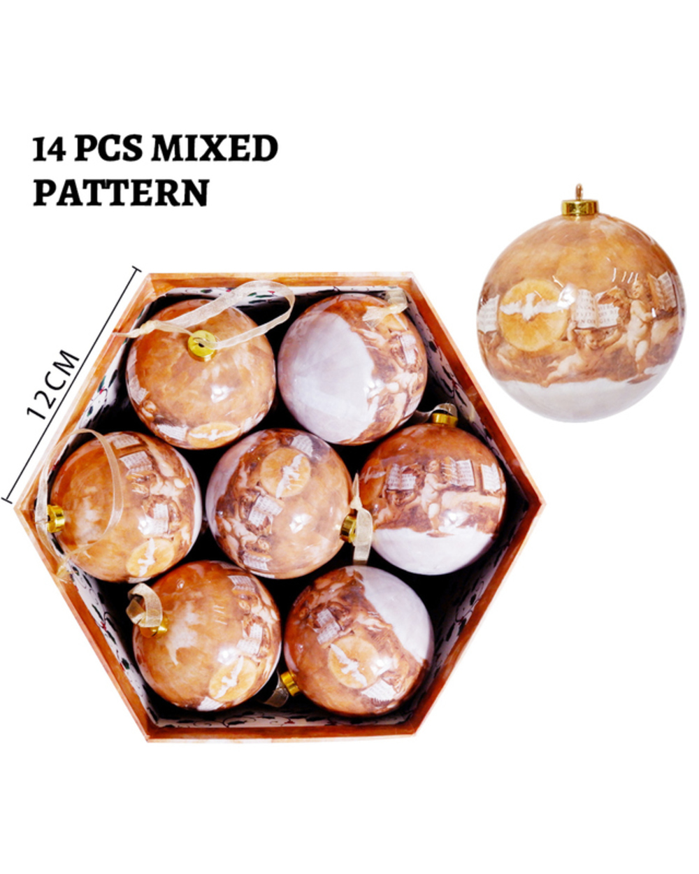 Christmas Xmas Tree Hanging Ball Ornaments decorations Gift New Year Ball Bauble for DIY Xmas Party with Belts Eazy Hang template