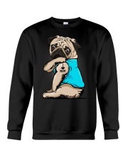 I Love Mom Pug Crewneck Sweatshirt thumbnail