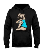 I Love Mom Pug Hooded Sweatshirt thumbnail
