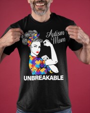 Autism Mom Unbreakable Shirt Proud Of Autism Mom Mothers Day Gifts Classic T-Shirt apparel-classic-tshirt-lifestyle-front-181