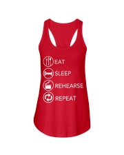 Eat Sleep Rehearsal Repeat Shirt Graphic Tee Shirt Funny Gifts For Friends Birthday Ladies Flowy Tank tile