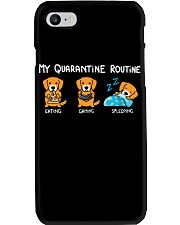 My Quarantine Routine Golden Retriever Phone Case thumbnail