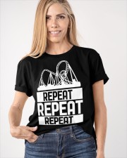 Repeat Roller Coaster Shirt Design Apparel Rollercoaster T-Shirt Gifts Classic T-Shirt apparel-classic-tshirt-lifestyle-front-100