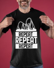 Repeat Roller Coaster Shirt Design Apparel Rollercoaster T-Shirt Gifts Classic T-Shirt apparel-classic-tshirt-lifestyle-front-181