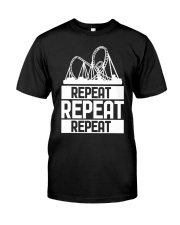 Repeat Roller Coaster Shirt Design Apparel Rollercoaster T-Shirt Gifts Classic T-Shirt front