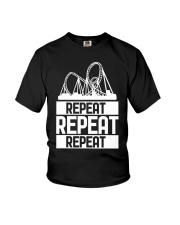 Repeat Roller Coaster Shirt Design Apparel Rollercoaster T-Shirt Gifts Youth T-Shirt tile