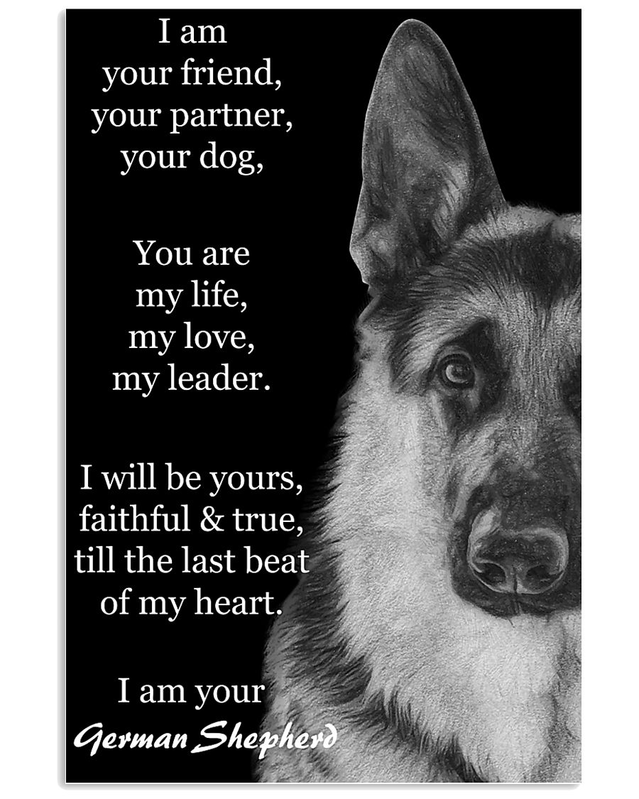 German I Am Your Friend Your Partner Your Dog 11x17 Poster