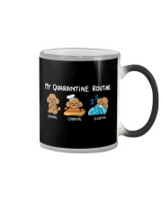 My Quarantine Routine poodle3 Color Changing Mug thumbnail