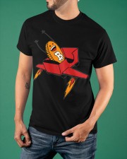 Bitcoin Rocket Roller Coaster To The Moon Shirt Cute Funny Design T-Shirt Presents For Teens Classic T-Shirt apparel-classic-tshirt-lifestyle-front-88