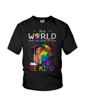 In A World Where You Can Be dachshund rain 7 color Youth T-Shirt thumbnail