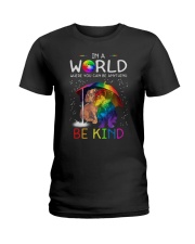 In A World Where You Can Be dachshund rain 7 color Ladies T-Shirt thumbnail