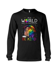 In A World Where You Can Be dachshund rain 7 color Long Sleeve Tee thumbnail