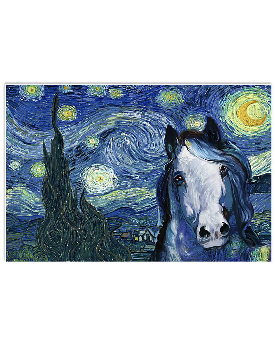 vincent van gogh Horse 17x11 Poster