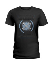 I Have Two Titles Mechanic And Dad T-Shirt Father's Day Gift Ideas For Mechanics Dad Ladies T-Shirt tile