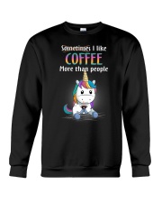 Unicorn coffee T-shirt best shirt for you Crewneck Sweatshirt thumbnail