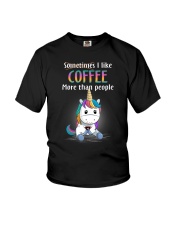Unicorn coffee T-shirt best shirt for you Youth T-Shirt thumbnail