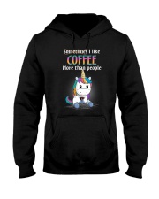 Unicorn coffee T-shirt best shirt for you Hooded Sweatshirt thumbnail