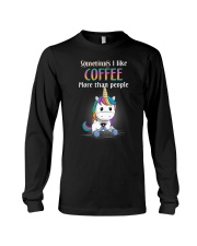 Unicorn coffee T-shirt best shirt for you Long Sleeve Tee thumbnail