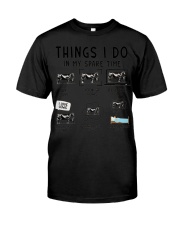 Things I Do In My Spare Time I Love Cows Shirt Themed Gifts For Cow Lovers For Her Classic T-Shirt tile