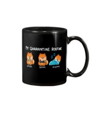 My Quarantine Routine Pomeranian Mug thumbnail