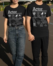 Actor Shirt Care Instructions Funny Vintage Tees Gift For Theatre Lovers Classic T-Shirt apparel-classic-tshirt-lifestyle-front-145