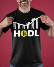 Hodl Bitcoin Shirt Crypto Currency Roller Coaster T-Shirt Presents For Friends Classic T-Shirt apparel-classic-tshirt-lifestyle-front-181