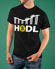 Hodl Bitcoin Shirt Crypto Currency Roller Coaster T-Shirt Presents For Friends Classic T-Shirt apparel-classic-tshirt-lifestyle-front-88