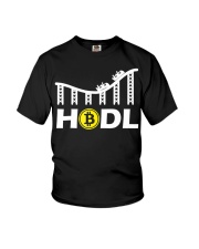 Hodl Bitcoin Shirt Crypto Currency Roller Coaster T-Shirt Presents For Friends Youth T-Shirt tile