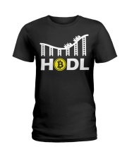 Hodl Bitcoin Shirt Crypto Currency Roller Coaster T-Shirt Presents For Friends Ladies T-Shirt tile